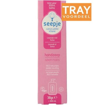 SEEPJE LAVENDEL MET TONKA HANDZEEP NAVULLING TRAY 10 X 38 GRAM