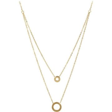 TROLI TROLI DOUBLE GOLD PLATED NECKLACE