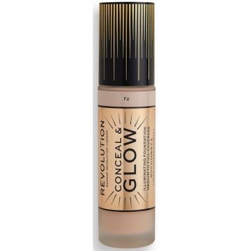 MAKEUP REVOLUTION CONCEAL & GLOW F2 FOUNDATION 23 ML