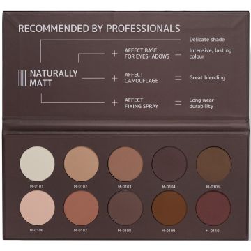 AFFECT PRESSED EYESHADOW (AFFECT) PRESSED EYESHADOW NATURALLY MATT PALLETTE OOGSCHADUW DOOSJE 20 GRAM