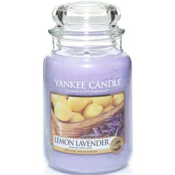 YANKEE CANDLE LEMON LAVENDER (YANKEE CANDLE) LEMON LAVENDER GEURKAARS POT 623 GRAM