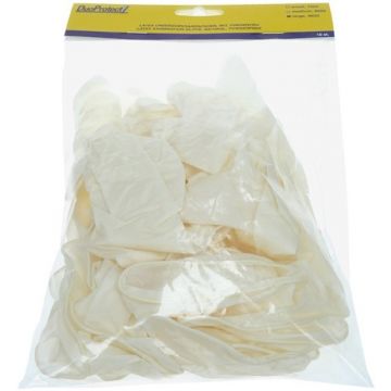 DUOPROTECT HANDSCHOENEN LATEX POEDERVRIJ LARGE PAK 10 STUKS