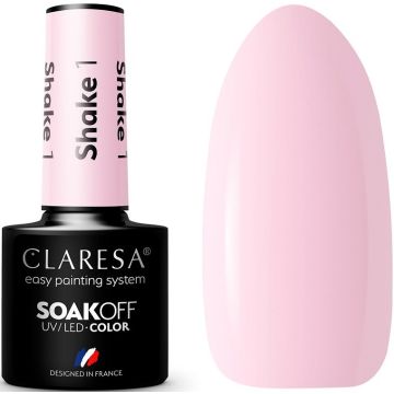 CLARESA COLOR SOAK OFF SHAKE 01 UV/LED GELLAK POTJE 5 GRAM