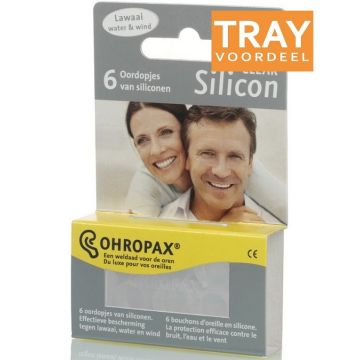OHROPAX CLEAR SILICON OORDOPJES 10 X 6 STUKS
