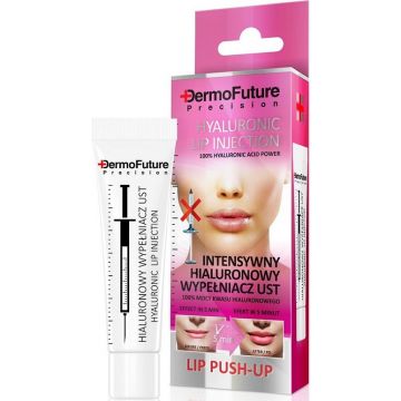 DERMOFUTURE HYALURONIC LIP INJECTION LIP PUSH UP LIP FILLER TUBE 12 ML
