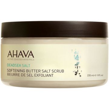 AHAVA DEADSEA SALT (AHAVA) DEADSEA SALT SOFTENING BUTTER SALT BODYSCRUB POT 220 GRAM