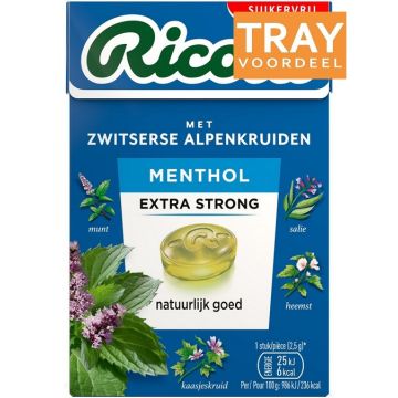 RICOLA ORIGINAL SUIKERVRIJ KRUIDENPASTILLES TRAY 12 X 75 GRAM