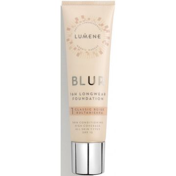 LUMENE BLUR (LUMENE) BLUR LONGWEAR 1 CLASSIC BEIGE FOUNDATION TUBE 30 ML