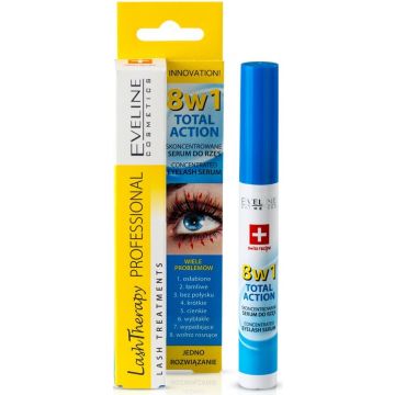 EVELINE LASH THERAPY 8 IN 1 TOTAL ACTION EYELASH SERUM KOKER 10 ML
