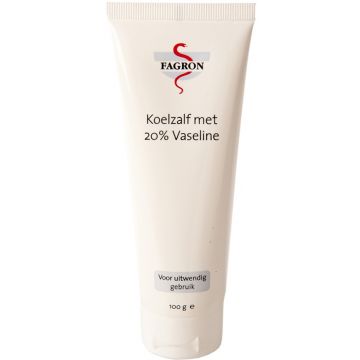 FAGRON KOELZALF MET 20% VASELINE TUBE 100 GRAM