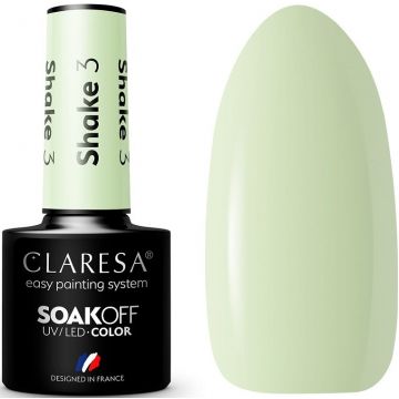 CLARESA COLOR SOAK OFF SHAKE 03 UV/LED GELLAK POTJE 5 GRAM