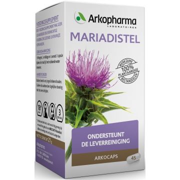ARKOPHARMA ARKOCAPS MARIADISTEL ONDERSTEUNT DE LEVERREINIGING CAPSULES POT 45 STUKS
