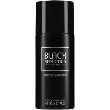 ANTONIO BANDERAS BLACK SEDUCTION FOR MEN DEODORANT SPRAY SPUITBUS 150 ML