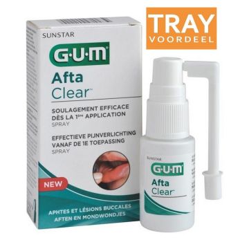 GUM AFTA CLEAR AFTEN EN MONDWONDJES SPRAY TRAY 60 X 15 ML