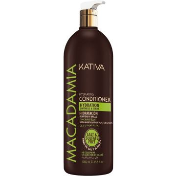 KATIVA MACADAMIA (KATIVA) MACADAMIA HYDRATING CONDITIONER CREMESPOELING POMP 1000 ML