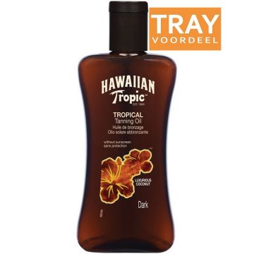 HAWAIIAN TROPIC TROPICAL TANNING OIL ZELFBRUINER 6 X 200 ML