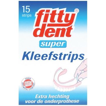 FITTYDENT SUPER KLEEFSTRIPS PAK 15 STUKS