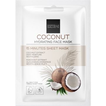 GABRIELLA SALVETE COCONUT HYDRATING FACE MASK GEZICHTSMASKER ZAKJE 1 STUK