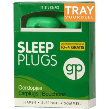 GP SLEEP PLUGS OORDOPJES SLAPEN TRAY 6 X 14 STUKS