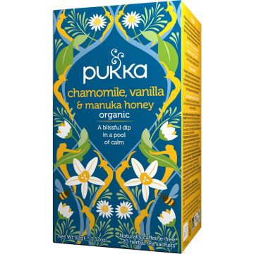 PUKKA CHAMOMILE, VANILLA & MANUKA HONEY THEE DOOSJE 20 ZAKJES