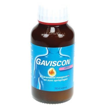 GAVISCON ANIJS BIJ BRANDEND MAAGZUUR SUSPENSIE FLES 200 ML