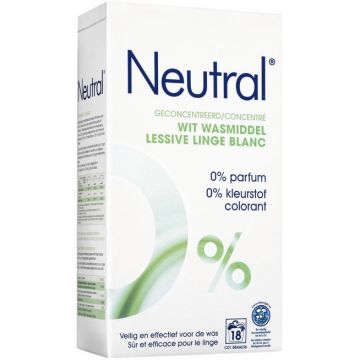 NEUTRAL WIT WASMIDDEL WASPOEDER PAK 1188 GRAM
