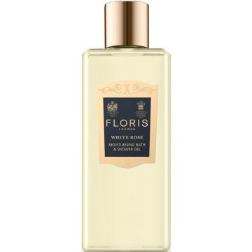 FLORIS WHITE ROSE MOISTURISING BATH & SHOWER GEL DOUCHEGEL FLES 250 ML
