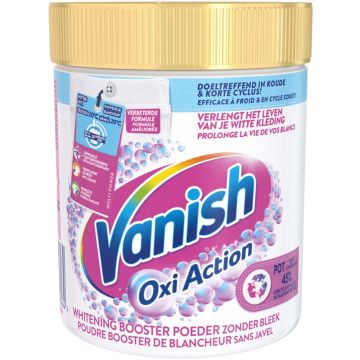 VANISH OXI ACTION VOORBEHANDELING VLEKVERWIJDERAAR POT 530 GRAM