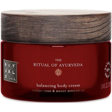 RITUALS THE RITUAL OF AYURVEDA (RITUALS) THE RITUAL OF AYURVEDA INDIAN ROSE & HIMALAYA HONEY BODY CREAM BODYCREME POT 220 ML