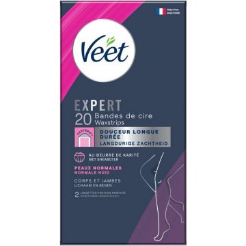 VEET EXPERT (VEET) EXPERT LICHAAM & BENEN ONTHARINGSSTRIPS DOOSJE 20 STUKS