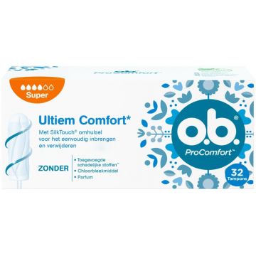 OB PRO COMFORT SUPER TAMPONS DOOSJE 32 STUKS