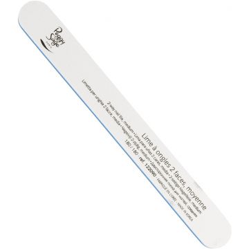PEGGY SAGE 2 WAY NAIL FILE MEDIUM WHITE 180/180 NAGELVIJL 1 STUK