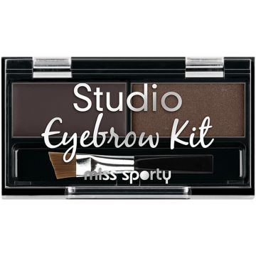 MISS SPORTY STUDIO EYEBROW KIT 001 MEDIUM BROWN EYEBROW POWDER DOOSJE 1,1 GRAM