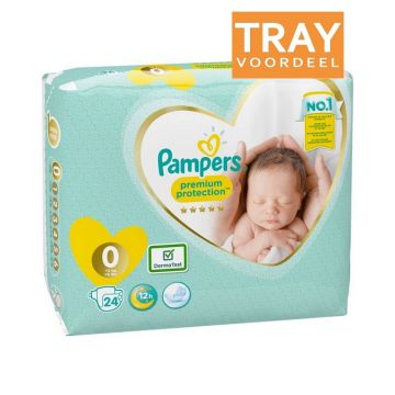 PAMPERS 1 0-3 KG MICRO LUIERS TRAY 6 X 24 STUKS