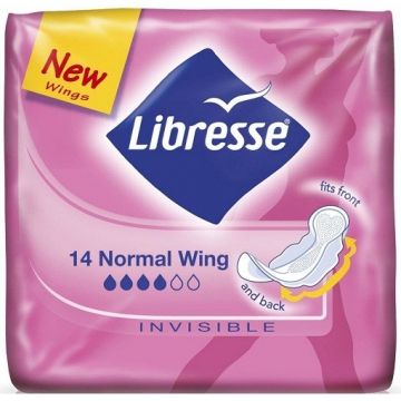 LIBRESSE NORMAL (LIBRESSE) NORMAL WING INVISIBLE MAANDVERBAND PAK 14 STUKS