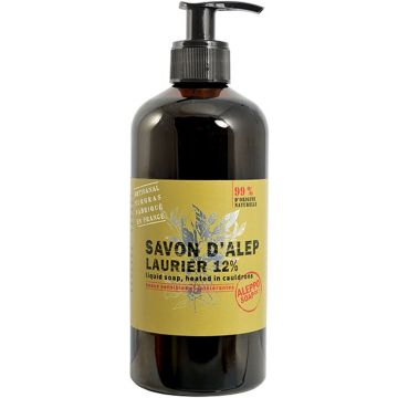 ALEPPO SOAP 12% LAURIER LIQUID SOAP ZEEP POMP 500 ML