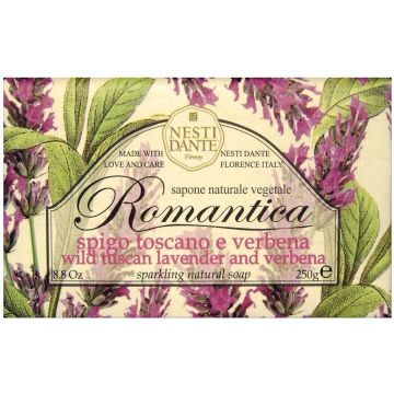 NESTI DANTE ROMANTICA (NESTI DANTE) ROMANTICA WILD TUSCAN LAVENDER AND VERBENA ZEEP WIKKEL 250 GRAM