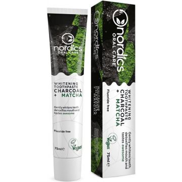 NORDICS CHARCOAL + MATCHA TOOTHPASTE TANDPASTA 75 ML