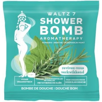 WALTZ 7 SHOWER BOMB AROMATHERAPY ROZEMARIJN MUNT DOUCHE BOMB ZAKJE 1 STUK