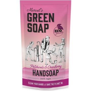 MARCEL'S GREEN SOAP PATCHOULI & CRANBERRY HANDSOAP VLOEIBARE HANDZEEP (REFILL) 500 ML