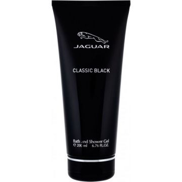 JAGUAR CLASSIC BLACK BATH AND SHOWER GEL DOUCHEGEL TUBE 200 ML