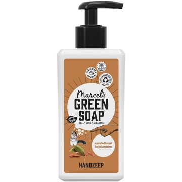MARCEL'S GREEN SOAP SANDALWOOD & CARDAMOM HANDSOAP VLOEIBARE HANDZEEP (REFILLABLE) 250 ML
