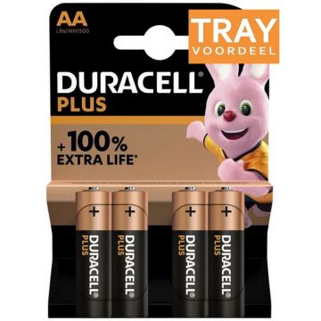 DURACELL PLUS ALKALINE AA BATTERIJEN 20 X 4 STUKS