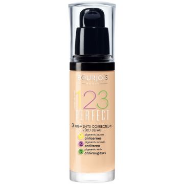 BOURJOIS 123 PERFECT (BOURJOIS) 123 PERFECT 52 VANILLA FOUNDATION POMP 30 ML
