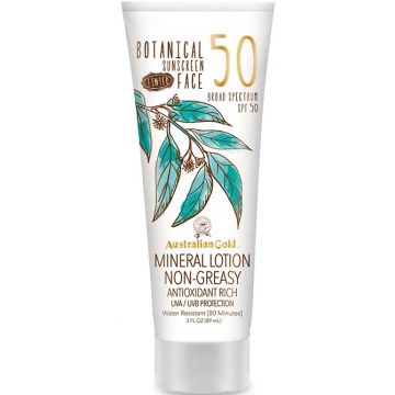 AUSTRALIAN GOLD BOTANICAL (AUSTRALIAN GOLD) BOTANICAL SPF 50 MEDIUM TINTED FACE MINERAL SUNSCREEN ZONNEBRAND TUBE 89 ML