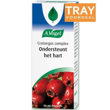 A. VOGEL CRATAEGUS COMPLEX (A. VOGEL) CRATAEGUS COMPLEX ONDERSTEUNT HET HART DRUPPELS TRAY 45 X 50 ML