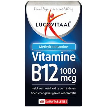 LUCOVITAAL VITAMINE B12 1000 MCG ZUIGTABLETJES DOOSJE 60 STUKS