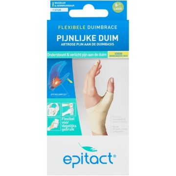 EPITACT PIJNLIJKE DUIM ARTROSE PIJN DUIMBRACE DAG LINKS MAAT L DOOSJE 1 STUK