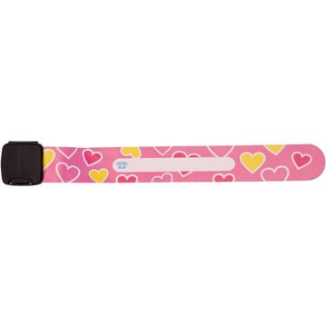 TROLI ROZE IDENTIFICATIE ARMBAND MET HARTJES 1 STUK