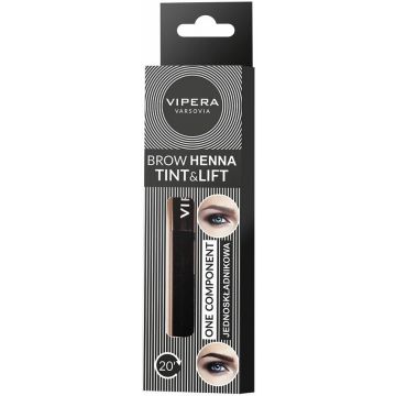 VIPERA BROW HENNA TINT & LIFT CIEMNY BRAZ KOKER 5 ML